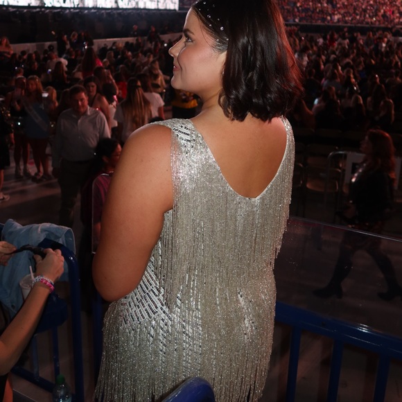 Nadine Merabi Sadie Dress Silver - Picture 3 of 8